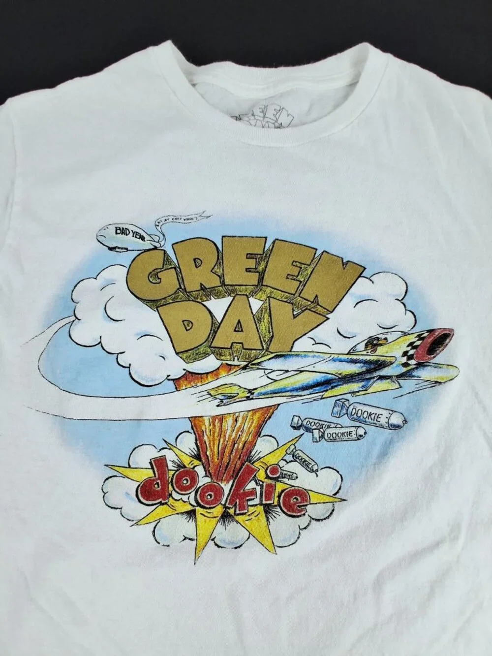 Green Day Band Dookie Album T-Shirt White Short Sleeve Cotton Size M - Picture 3 of 13